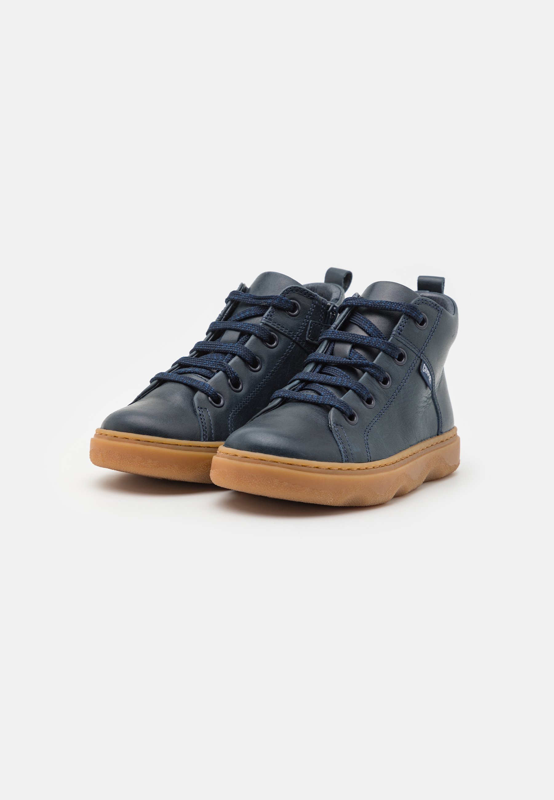 Camper KIDDO - Enkellaarsjes met vetersluiting - marineblauw