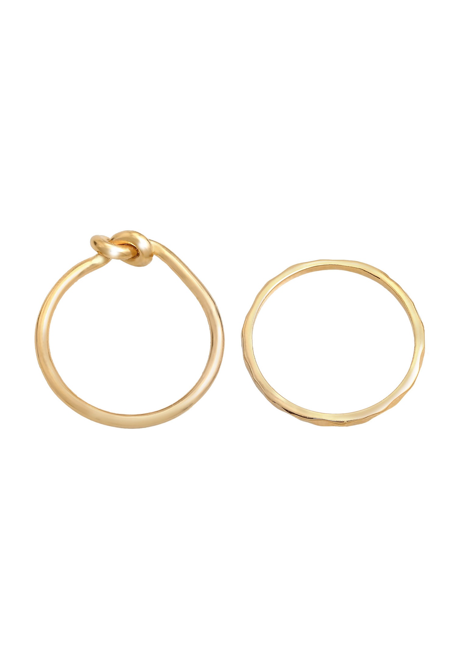 Elli Femmes Duo Knot Trend Basic Minimal en argent sterling 925