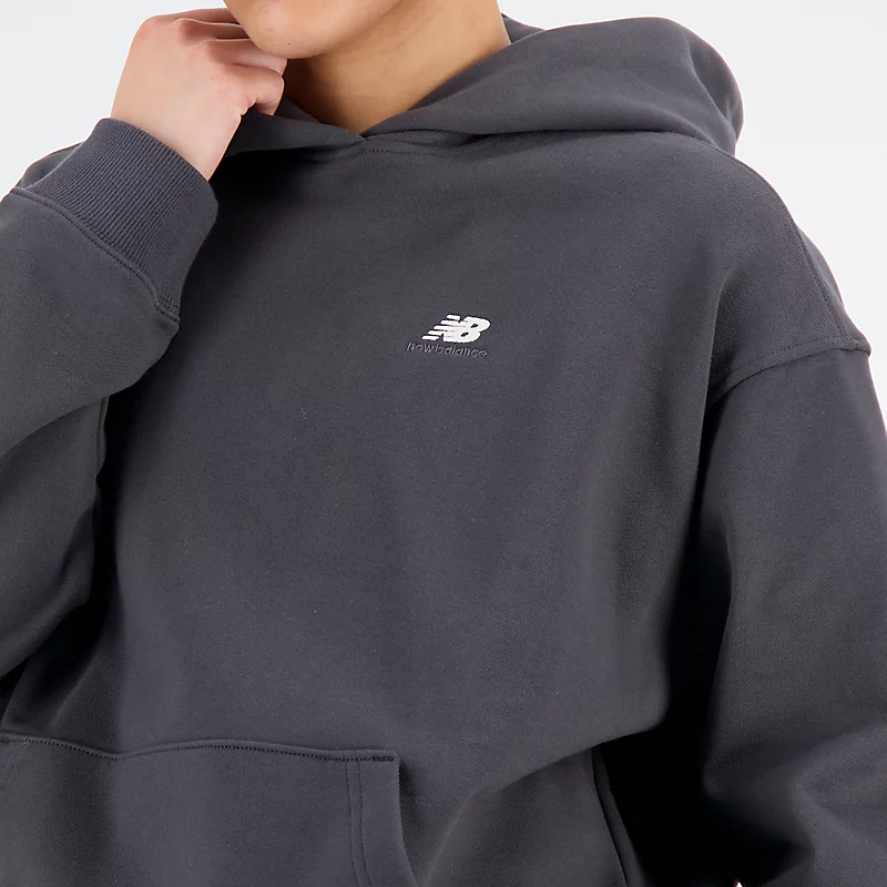 Bluza z kapturem Mujer Sport Essentials Premium Fleece - BLACKTOP