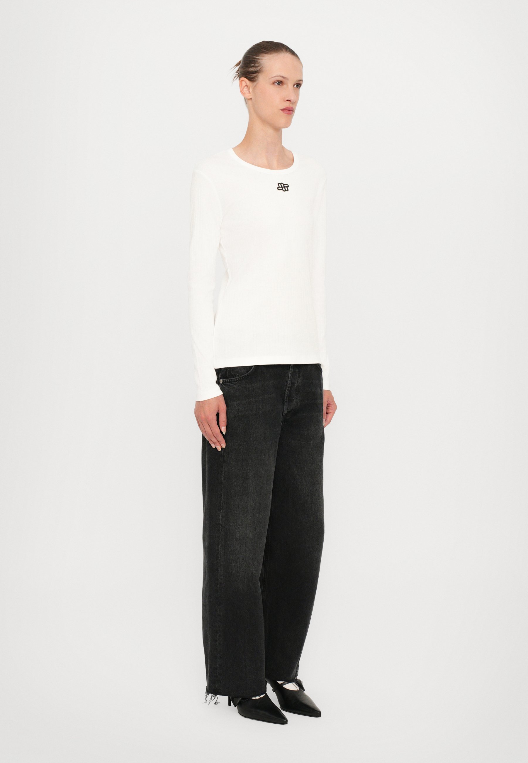 MUNTHE POTE - Top met lange mouwen - wit