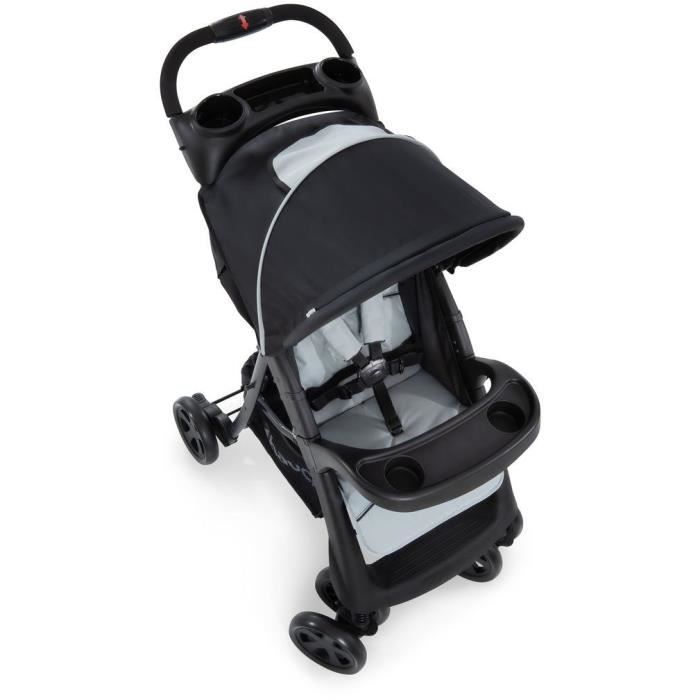 HAUCK - Passeggino compatto - SHOPPER NEO II - 4 ruote - Caviar / Argento