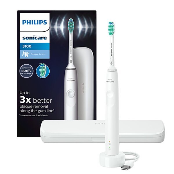 „Philips Sonicare 3100“ serijos HX3673/13 elektrinis dantų šepetėlis<br>