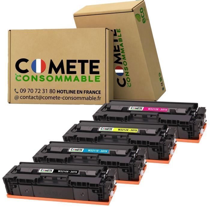 Confezione da 4 cartucce toner 207X per HP 207X HP 207A con chip HP W2210X W2211X W2212X W2213X per HP Color LaserJet Pro