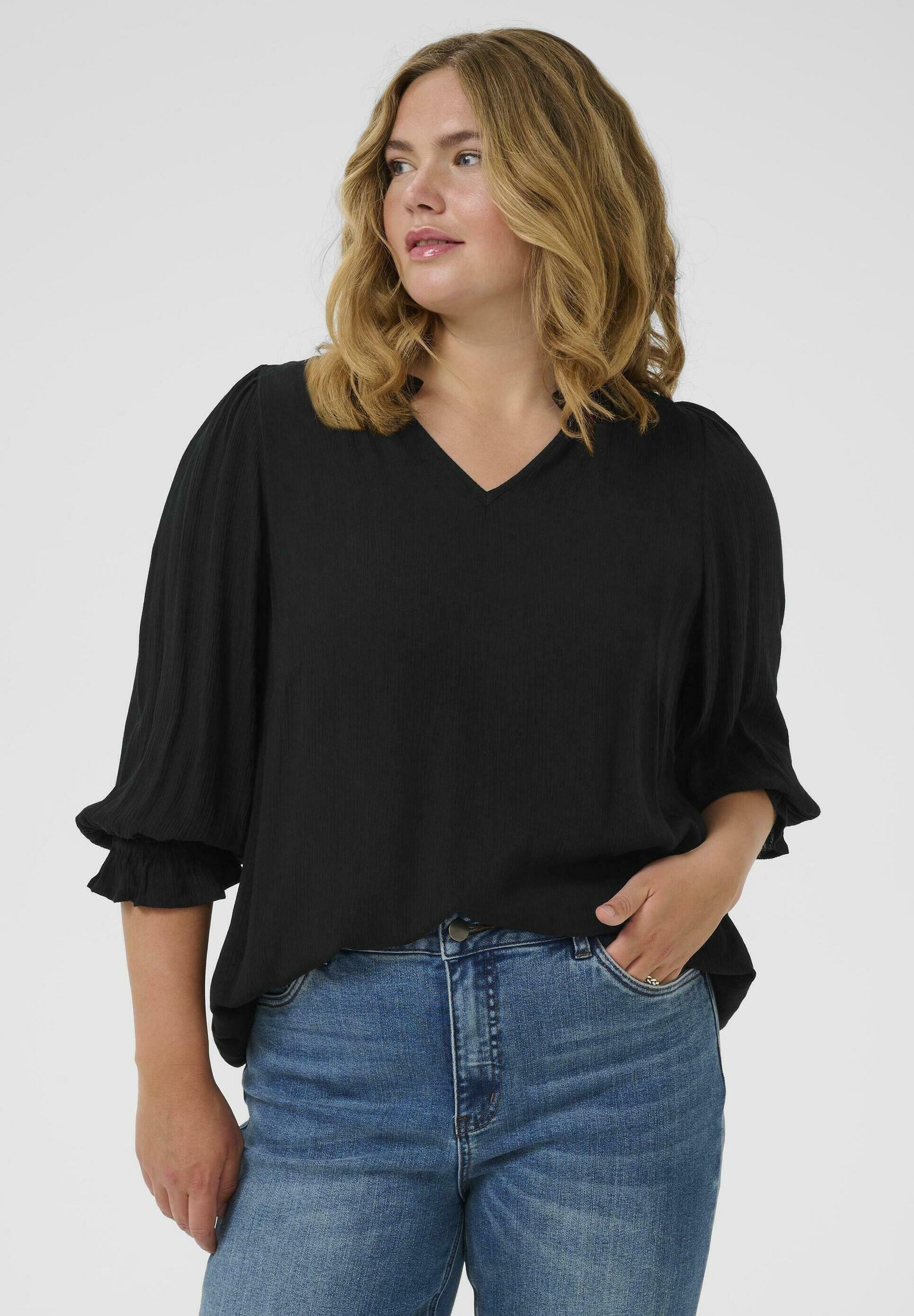 Kaffe Curve KIV AMI - Bluse - black deep