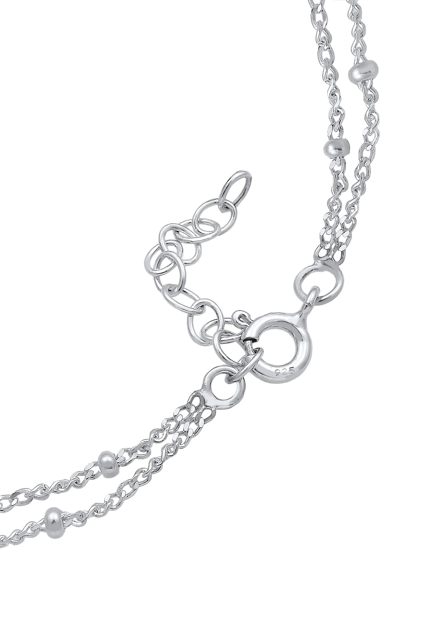 Elli Couche Plaquettaires Geo Bracelet Femme Plaqué Or Argent (925/1000)