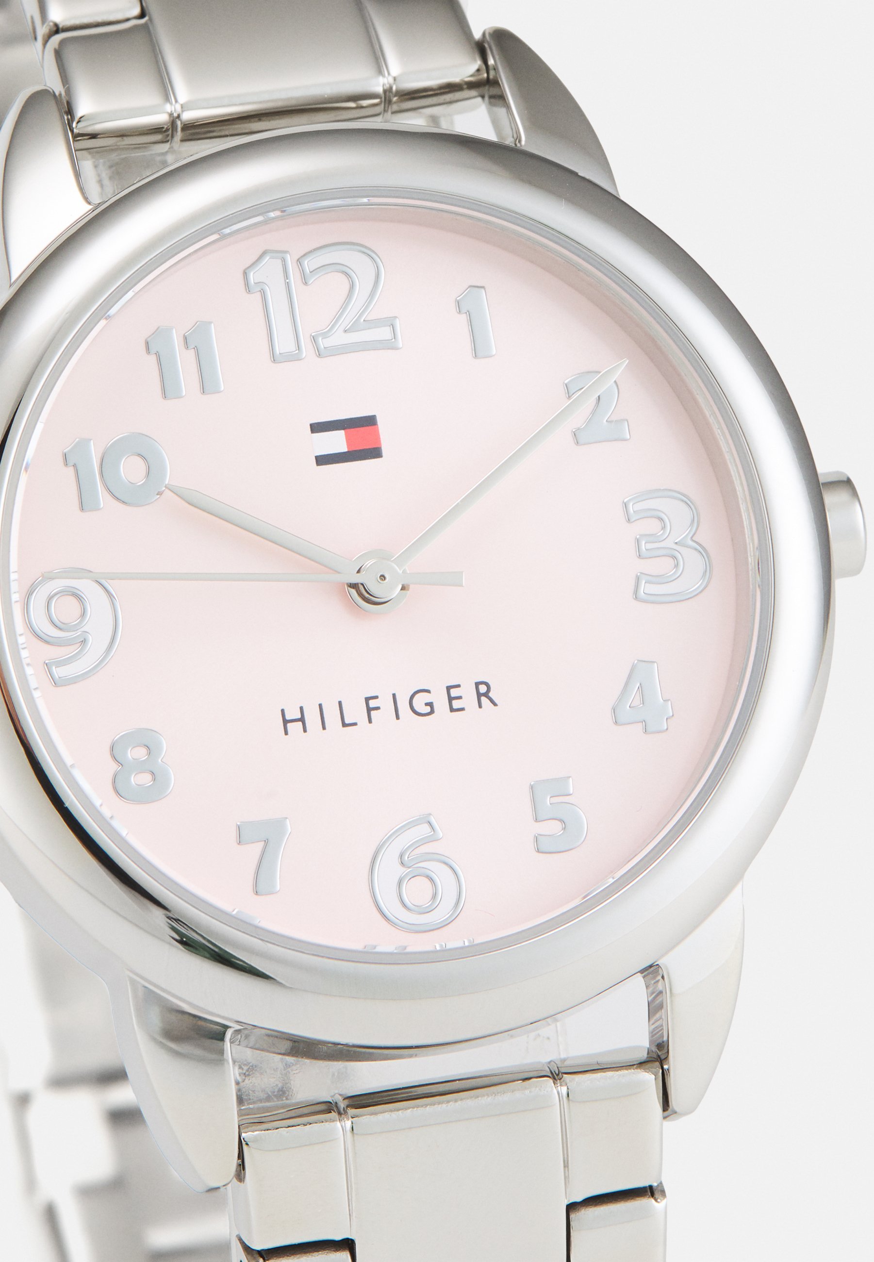 Tommy Hilfiger horloge - zilverkleurig/roze