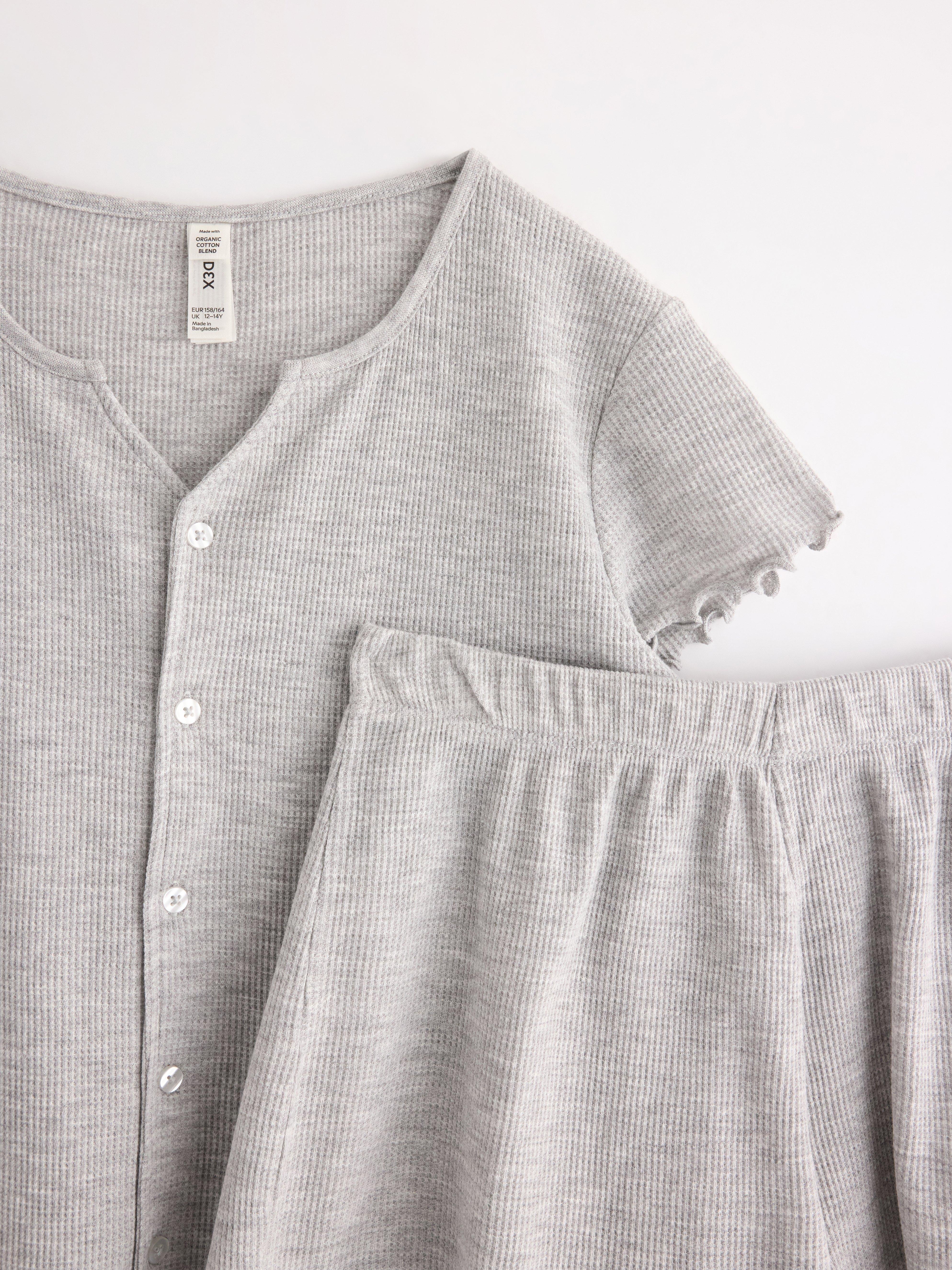 Pyjamasset Cinza Claro Mesclado