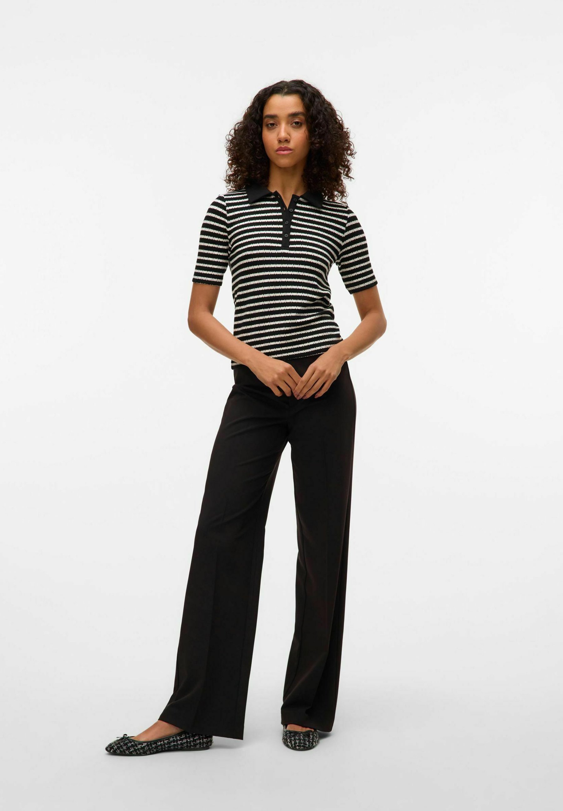 Vero Moda VMTEXAS - Broek - zwart