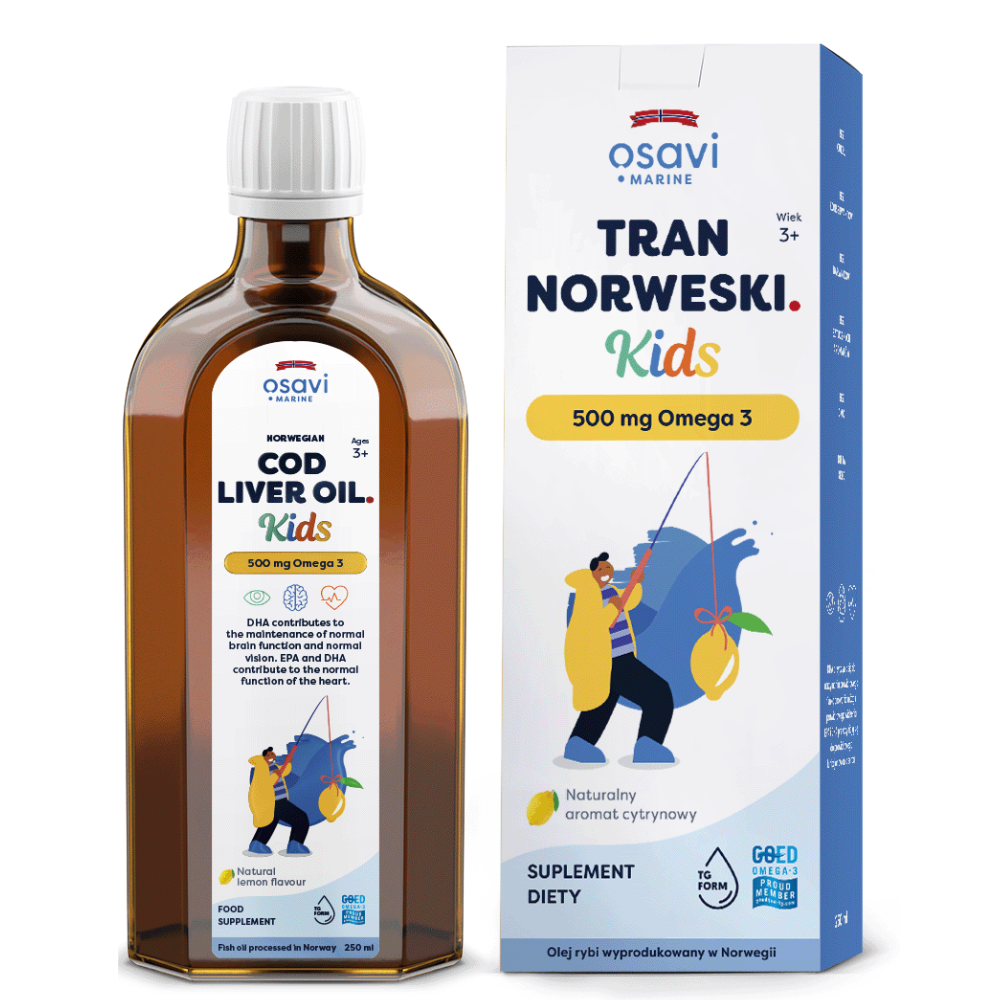 Osavi Norjalainen Kalaöljy Lasten 500mg Omega 3