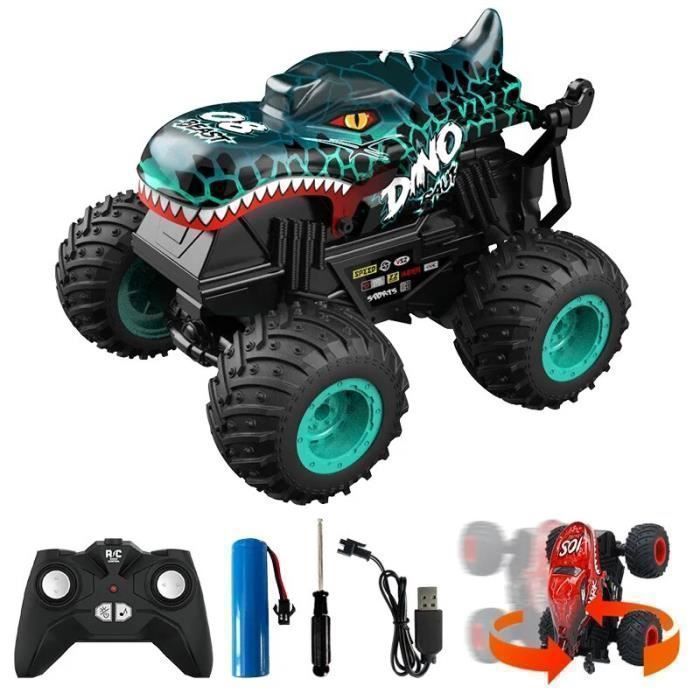 Voiture télécommandée - Monster Truck - 1:20 - Musique & Lumières - Cascades pour enfant 4+