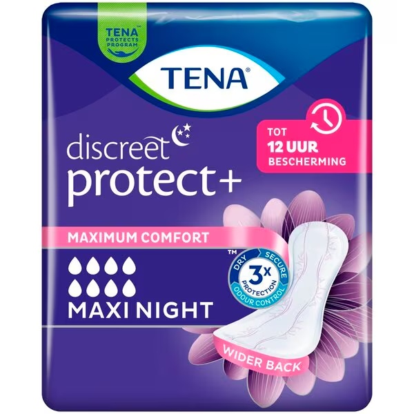 Tena Lady Discreet Maxi Night ieliktnīši<br>Medicīniskā ierīce - 6 gabali