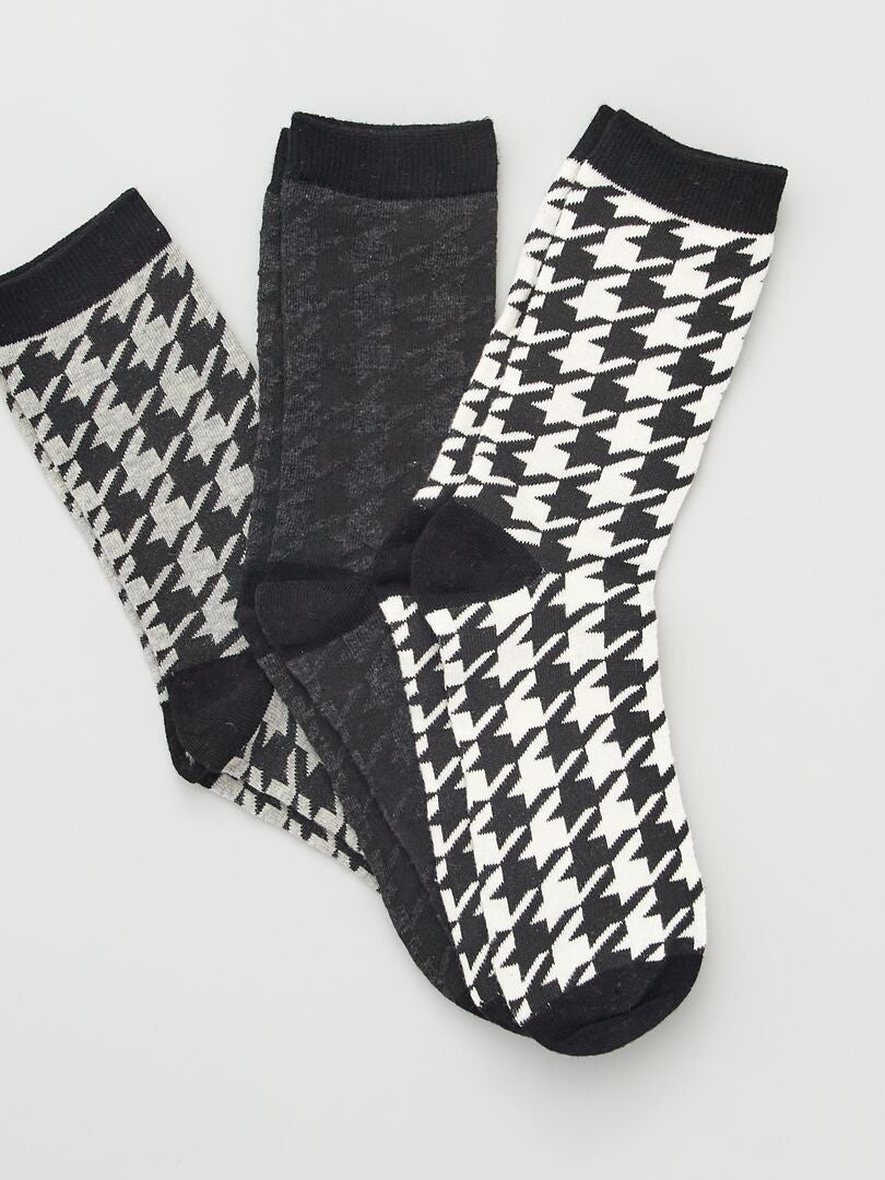 Conjunto de 3 pares de meias - BRANCAS