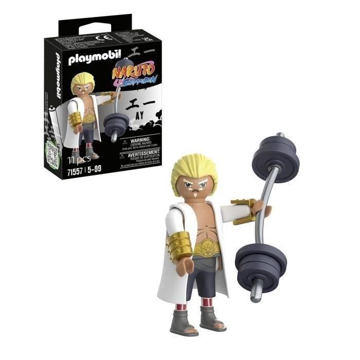 PLAYMOBIL Fourth Raikage Ay Figure 71557, Naruto Shippuden, Ages 5+