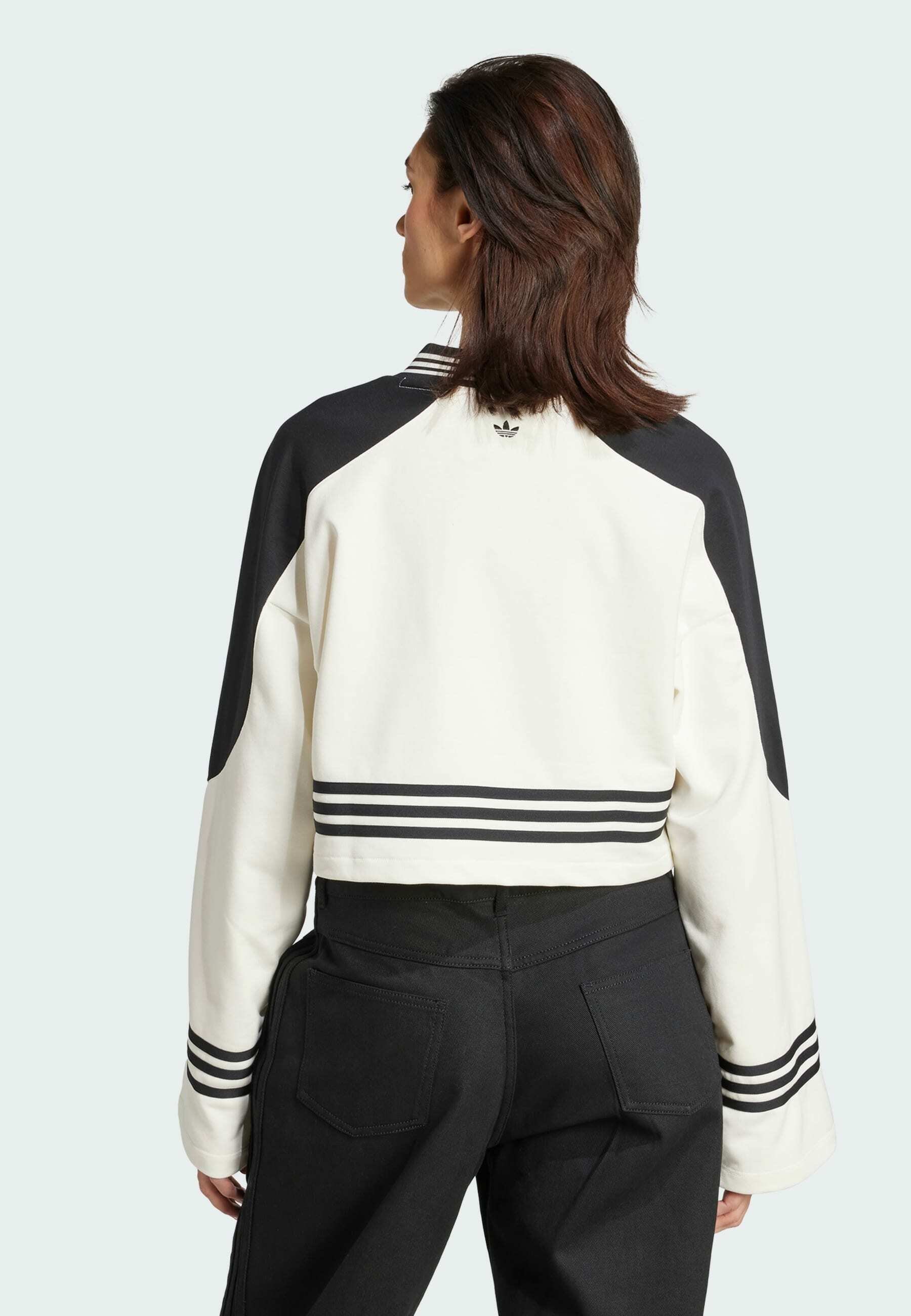 adidas Originals CREW - Sweatshirt - gebroken wit zwart