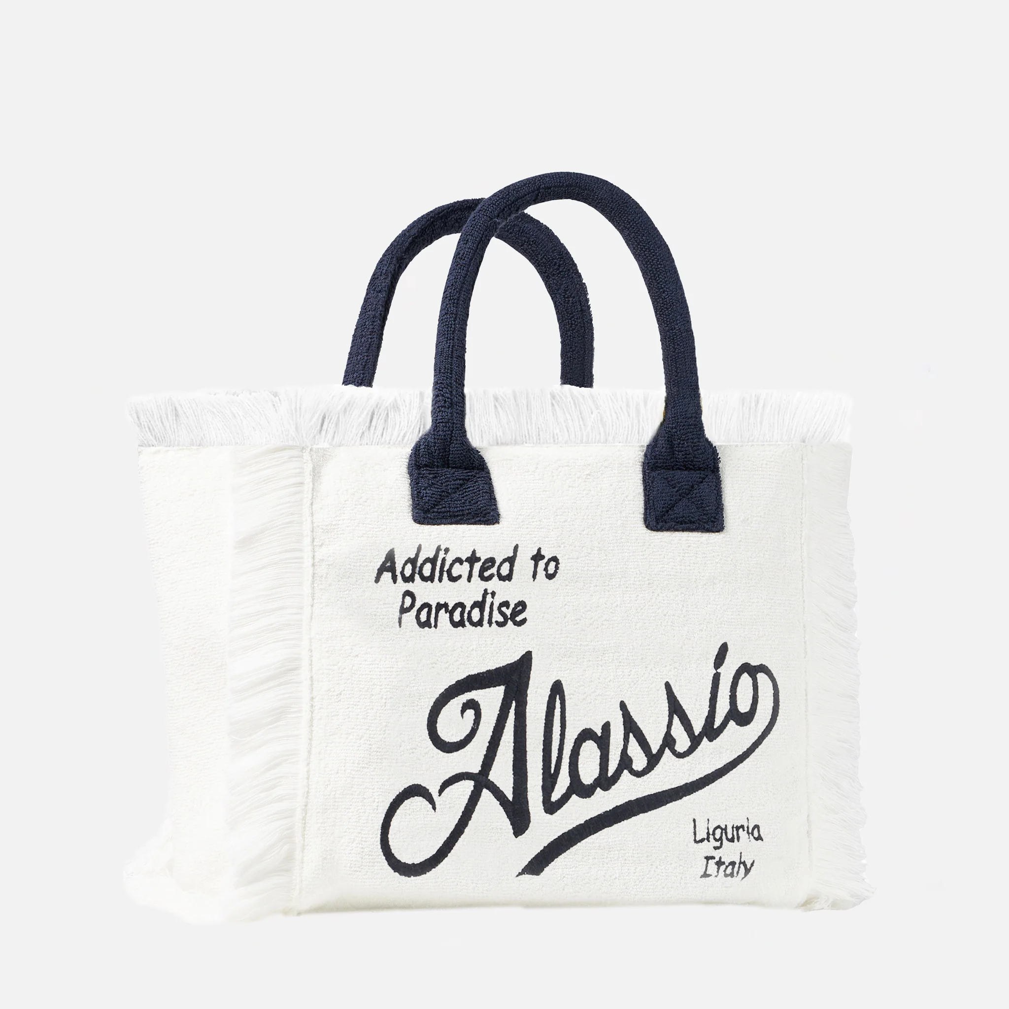 Vanity-skuldertaske i svampefarvet med Alassio-broderi