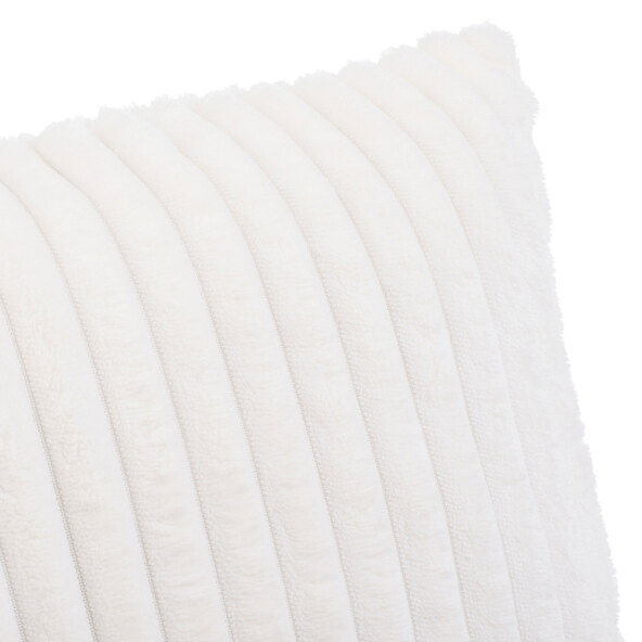 Corduroy-look cushions, off-white, set of 2