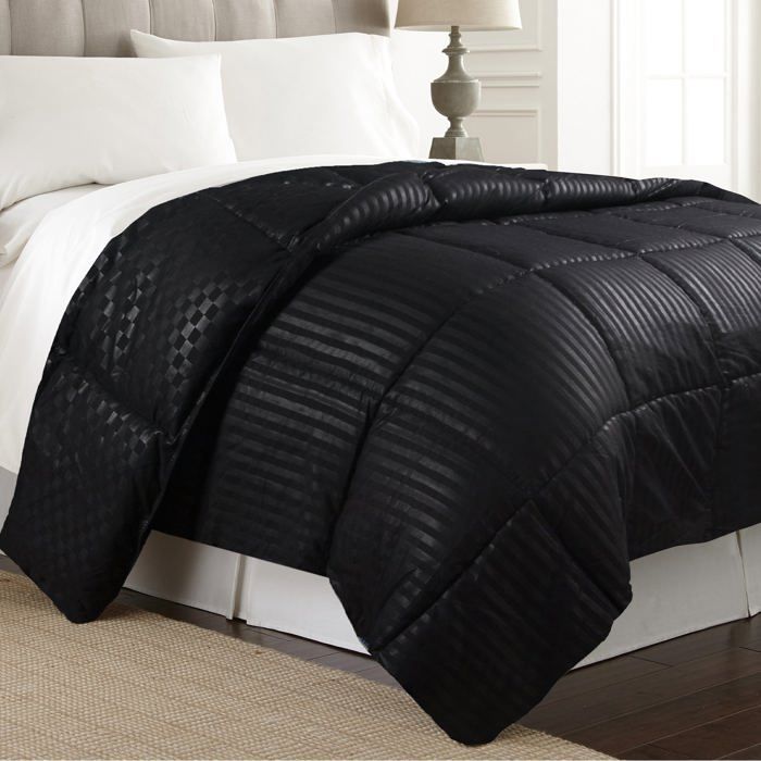 Piumino - Sampur - Soft Luxe - 140x200 cm - Peso medio 250 g/m² - Termoregolante - Nero