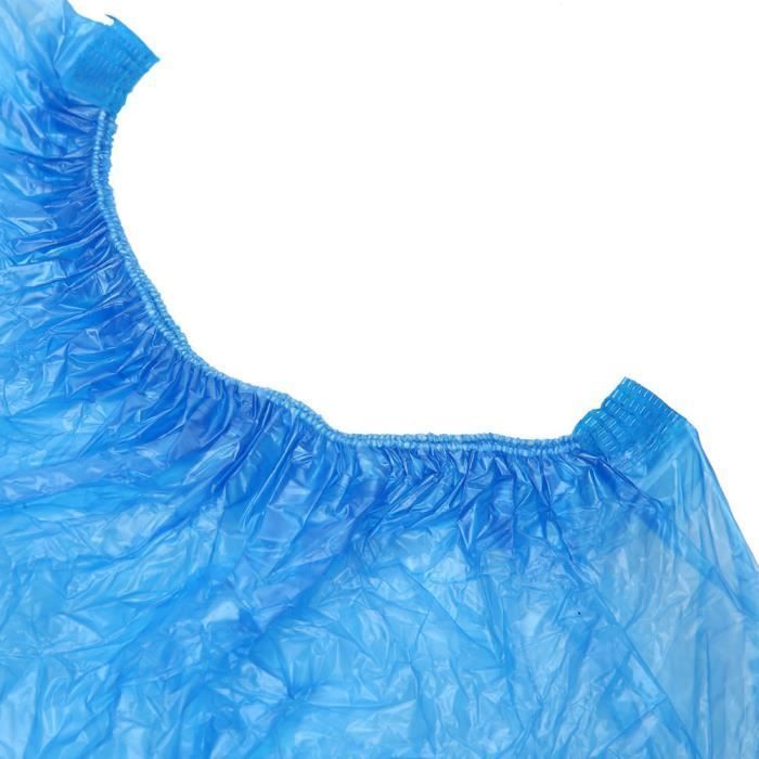 Confezione da 100 copriscarpe antiscivolo monouso, protezioni per scarpe in plastica CPE impermeabile - KOR