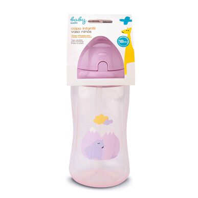 Baby Wells Copo com Palhinha Lilás      1 un 1 un