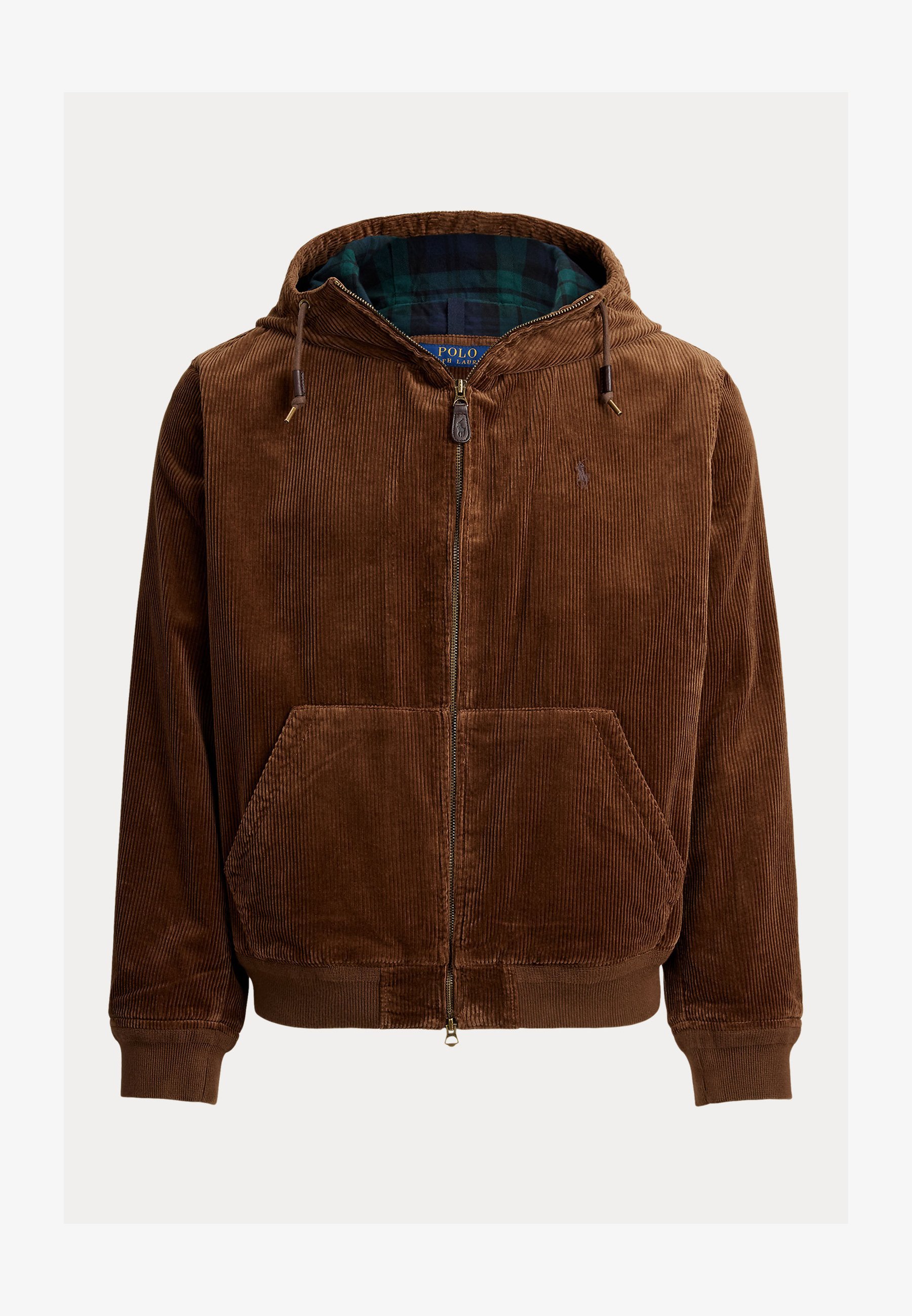 Giacca con cappuccio in velluto a coste Polo Ralph Lauren - Felpa con zip - color ruggine chiaro x