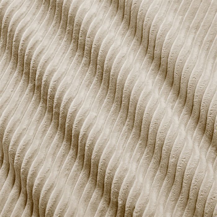 DRIPEX Pouf de canapé modulable en Velours côtelé: 92.5x75x40cm - Beige