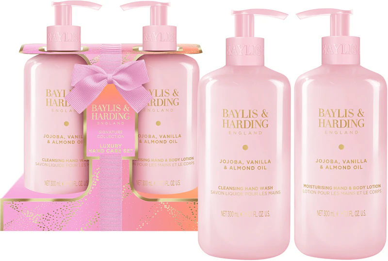 Darčeková sada na ruky Baylis & Harding s jojobovým, vanilkovým a mandľovým olejom
