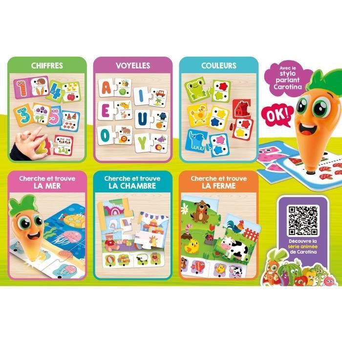Stylo parlant - Jeu Éducatif - CAROTINA BABY - 20 jeux - Dès 2 ans