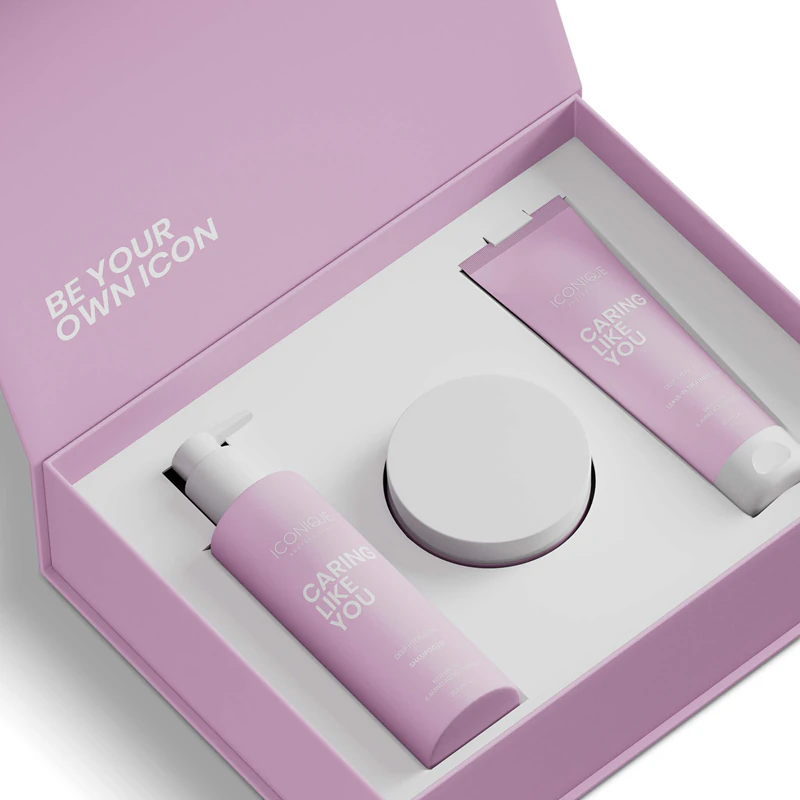 Kit de Hidratação Profunda ICONIQUE Professional CARING LIKE YOU para cabelos secos e danificados