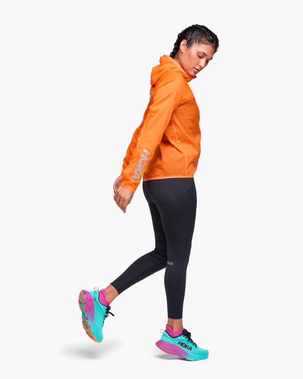 HOKA Skyflow Viz Jacket Elektrisch Mandarijn