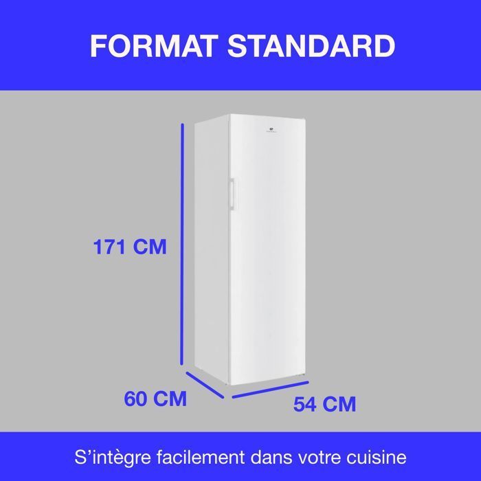 Congélateur armoire - CONTINENTAL EDISON - CECUF204NFWD - 204 L - Total No Frost - Classe D - Blanc