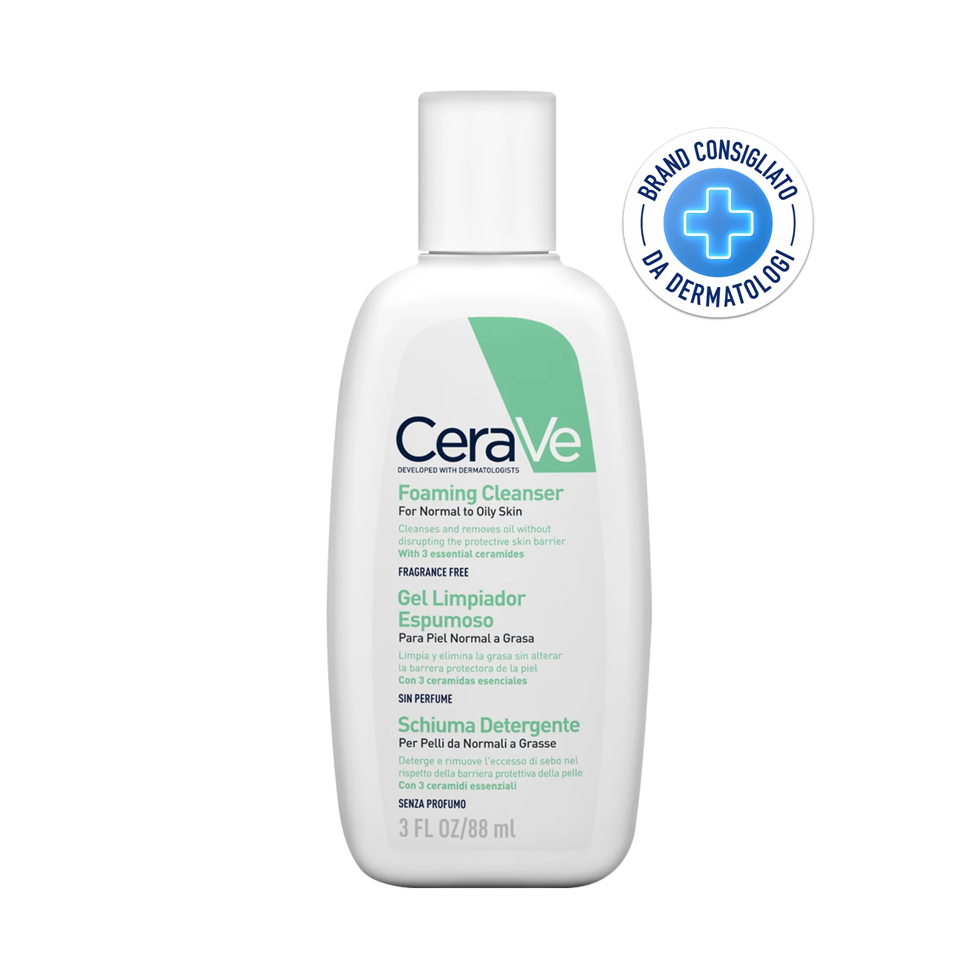 CERAVE CeraVe Gesichtsreinigungsschaum 88 ml Für normale bis fettige Haut