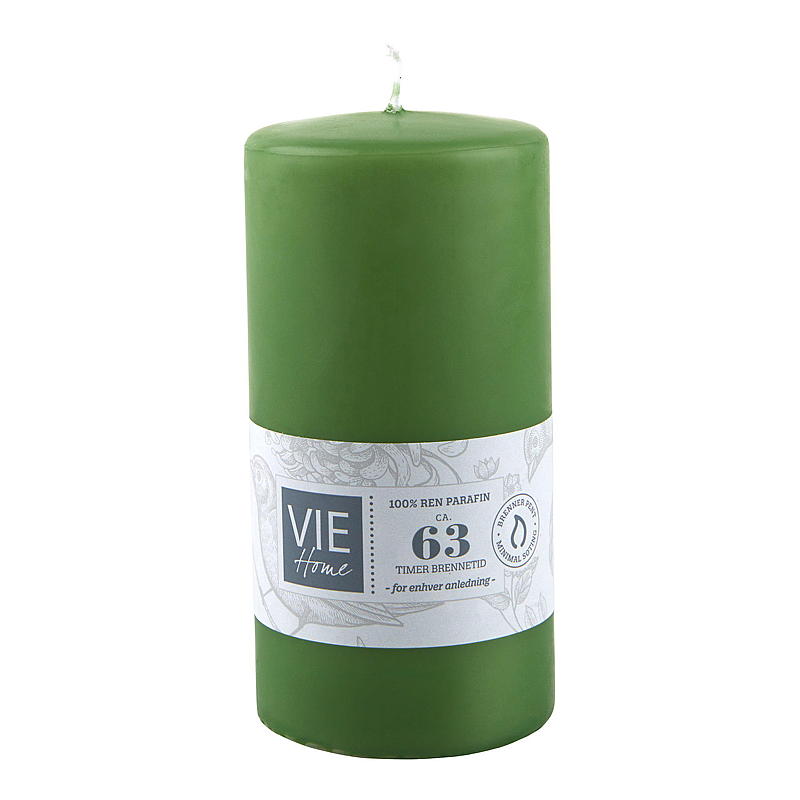Candela Vie Home Cube, 63 ore, ø 6,8x14 cm, paraffina alla menta piperita