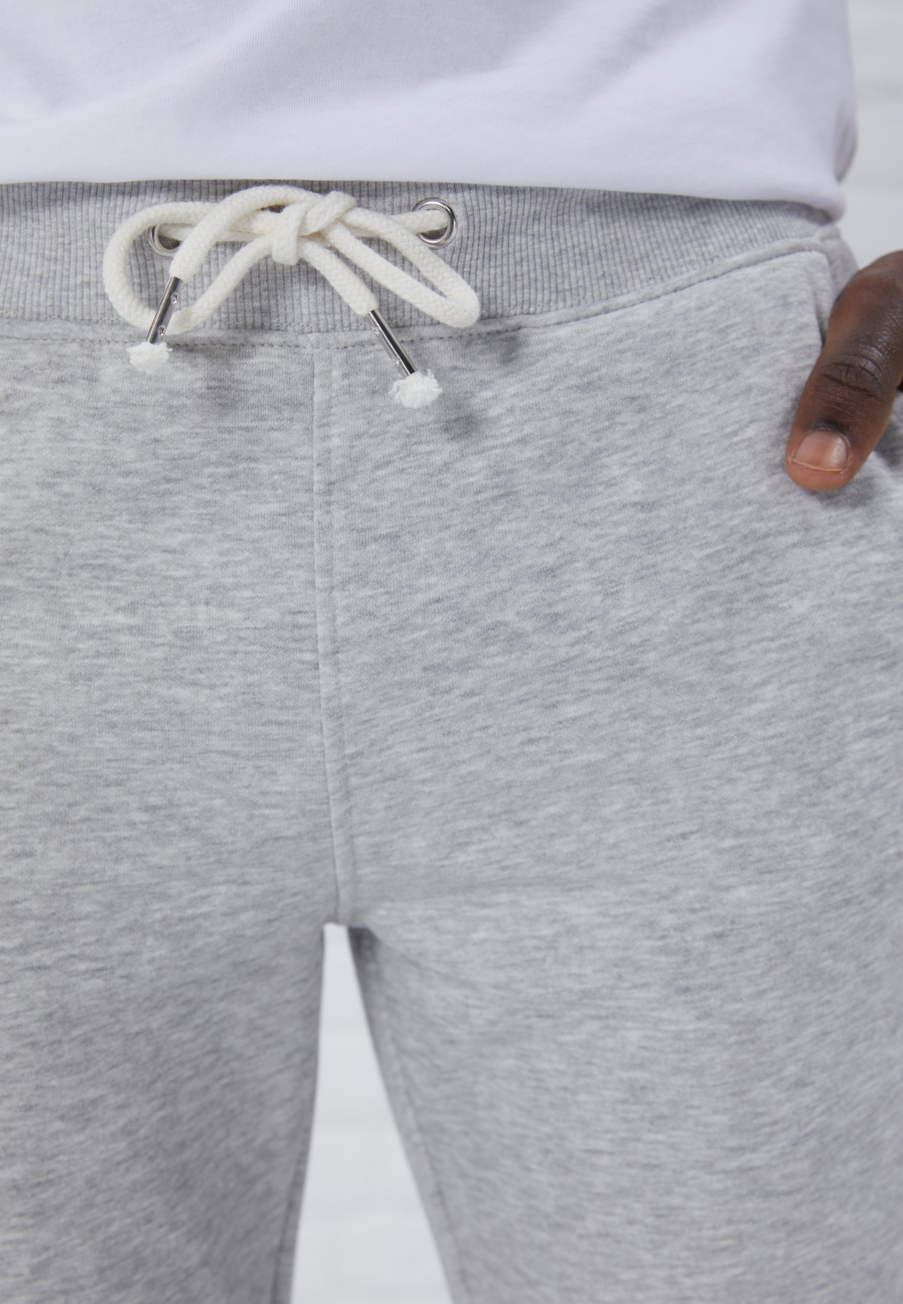 Confezione da 3 pezzi Pier One - Pantaloni della tuta - grigio chiaro screziato/blu scuro screziato/nero