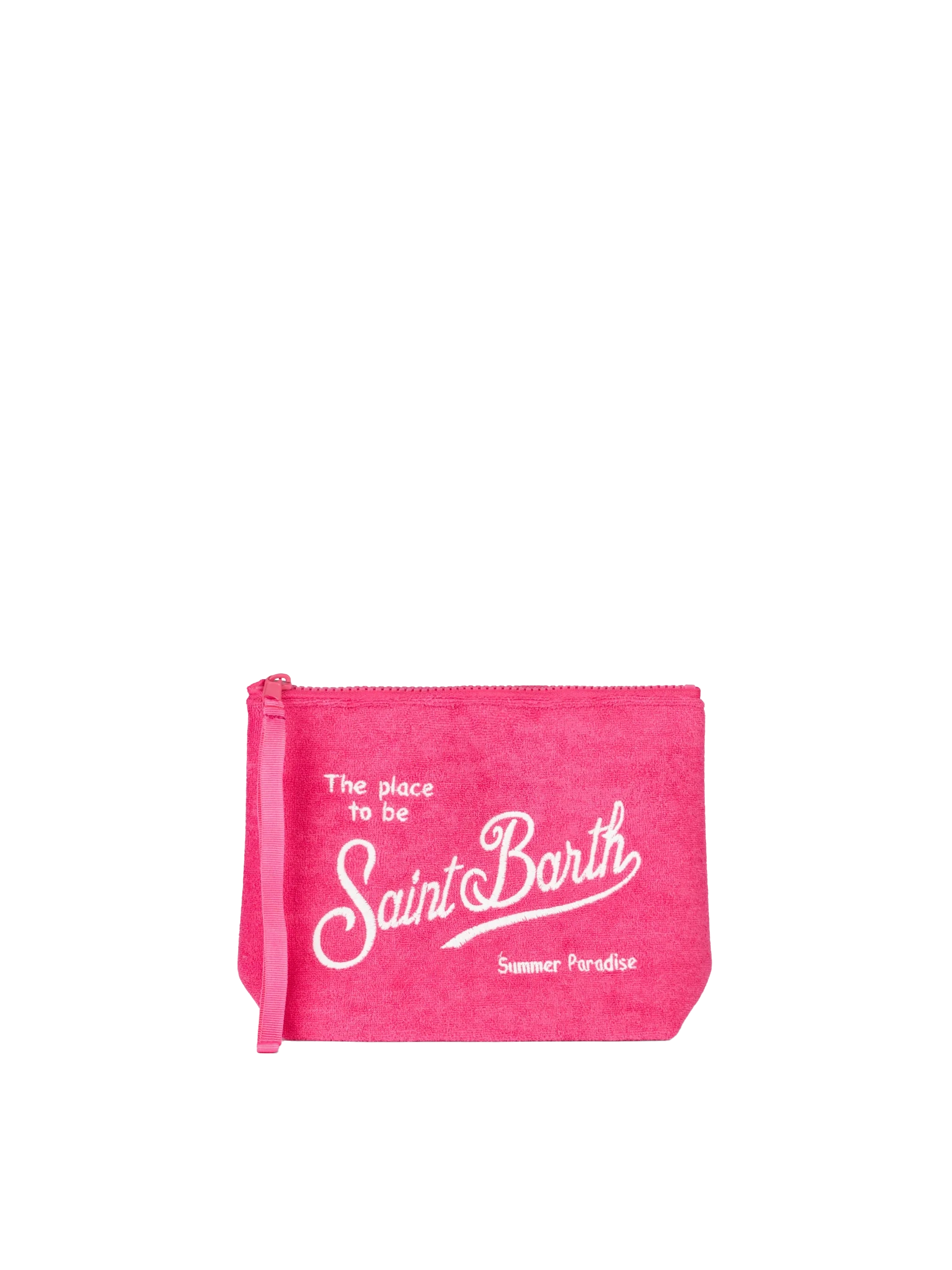 Aline clutch tas in fuchsia spons