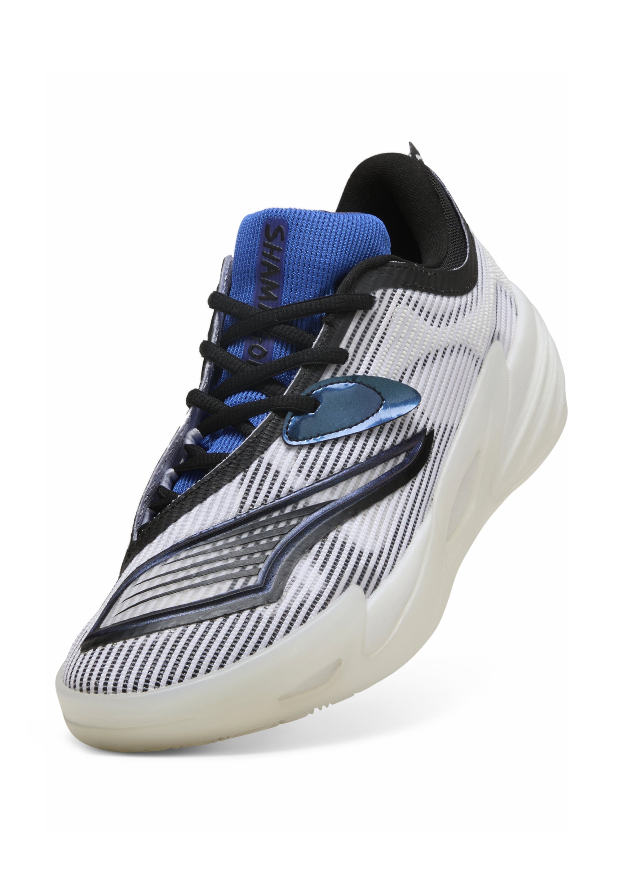 Puma ALL-PRO NITRO SHAMMGOD - Basketbalschoenen - wit-zwart
