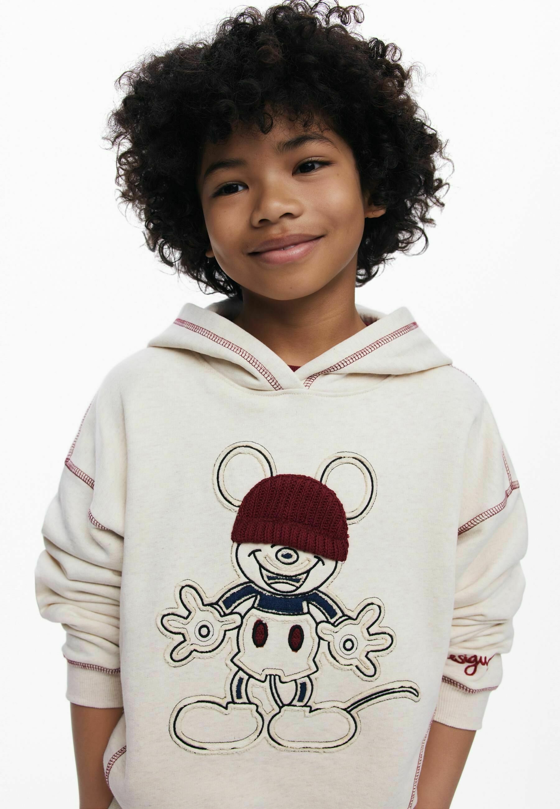 Sweat à capuche Desigual - blanc