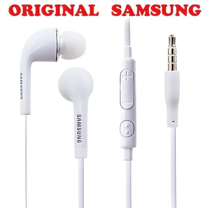 Kit de auriculares manos libres Samsung ★ Blancos Intraauriculares ★ Galaxy S5 G900F Original