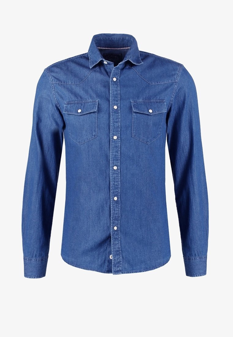 CELIO shirt - steenblauwe denim