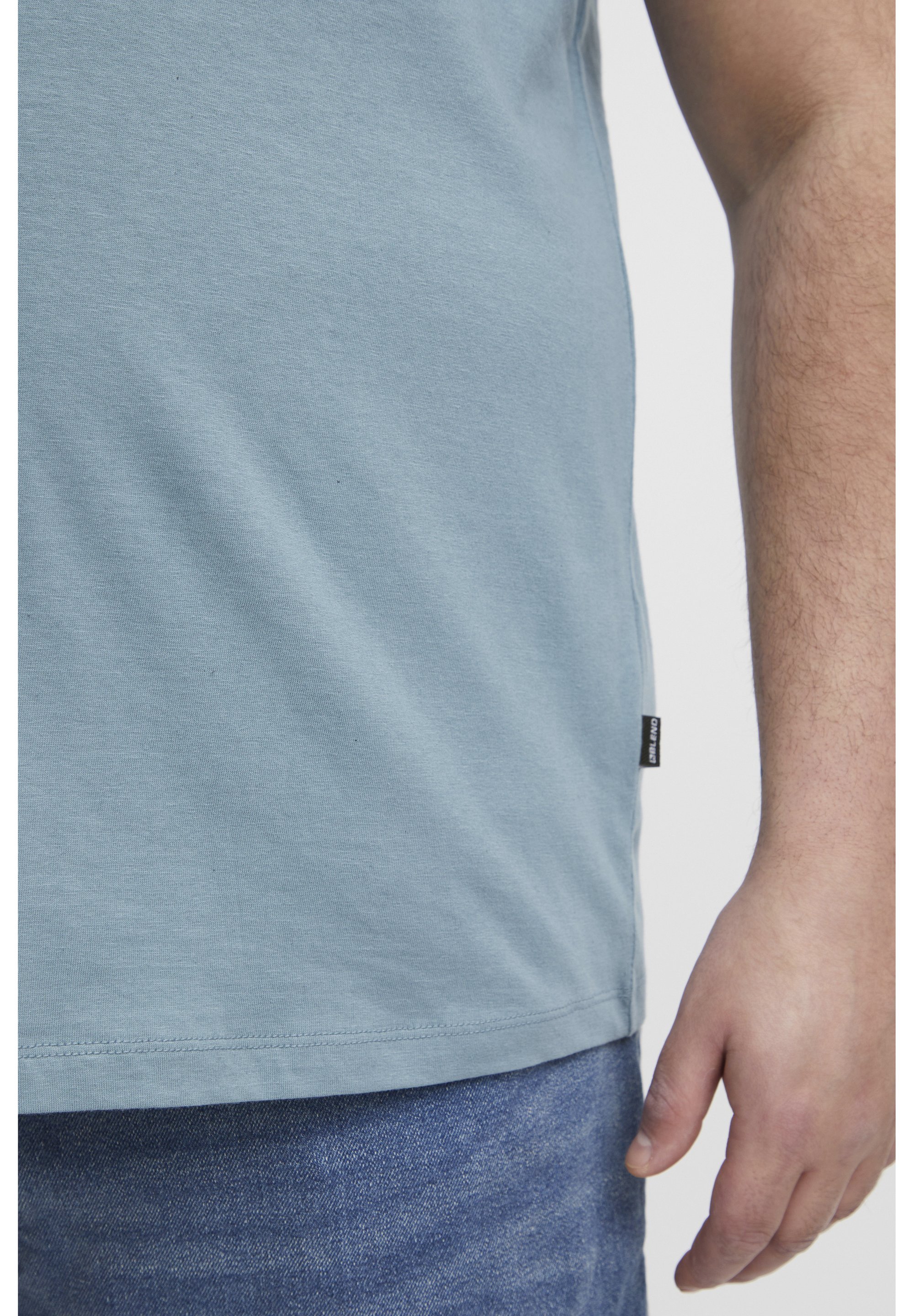 Blend BHBABRAHAM - Bedrucktes T-Shirt - blauer Stein