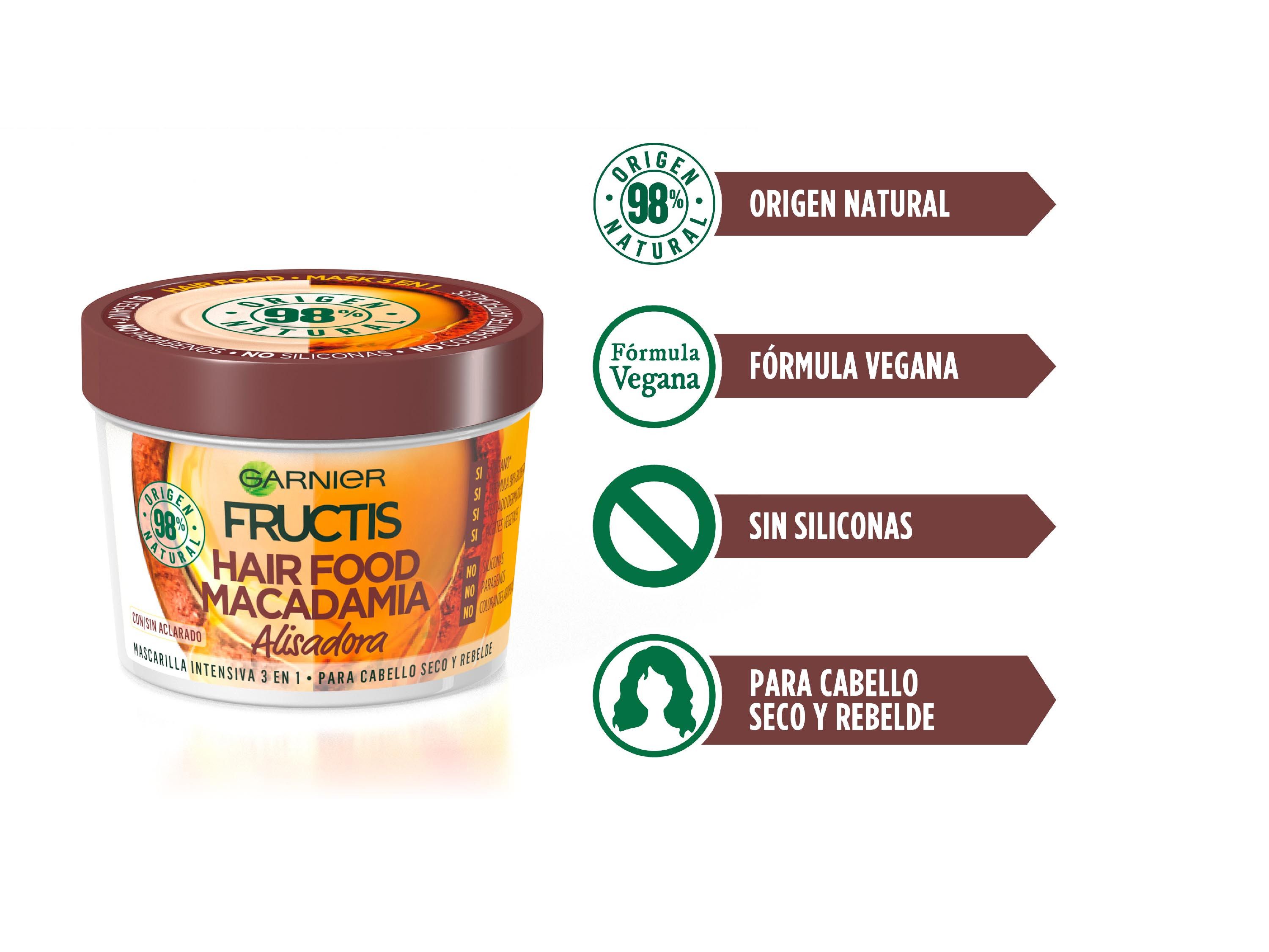 Fructis Hair Food Coconut 3-u-1 maska za zaglađivanje kose Regeneratori bez silikona
