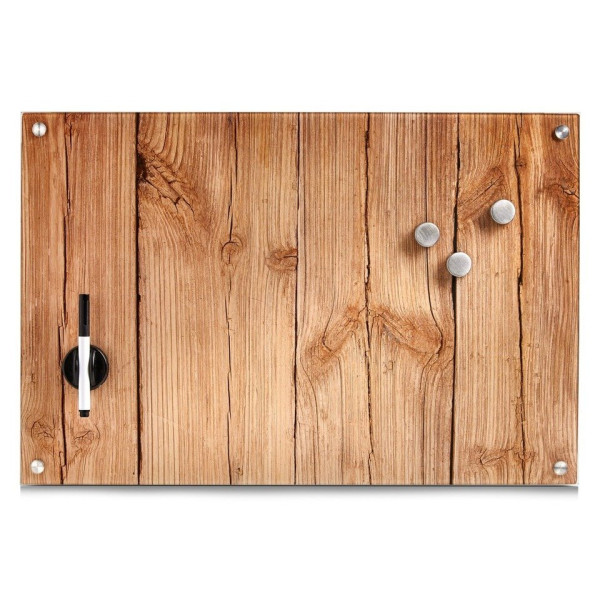 Szklana tablica magnetyczna WOOD 60x40 cm, ZELLER