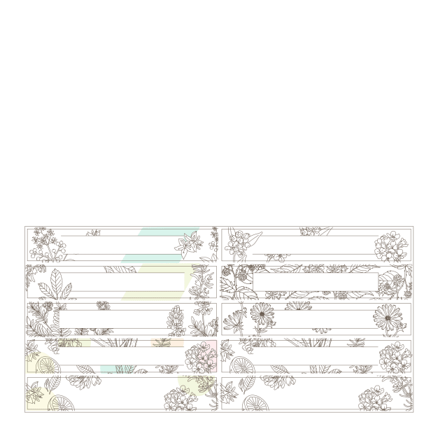 Etiquettes vierges pot (lot de 10)
