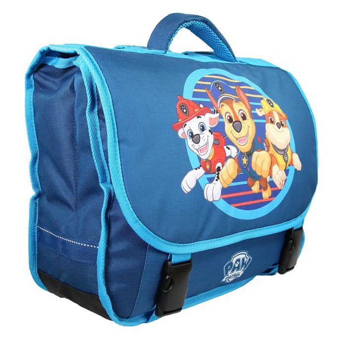 Mochila escolar Bagtrotter - Patrulha Canina - 38 cm - Azul - 2 compartimentos - 1 bolso sob a aba - Alças de ombro acolchoadas - Base...