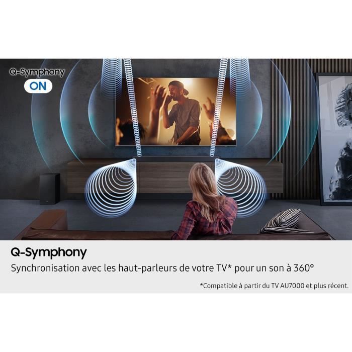 Soundbar - SAMSUNG - HW-Q610F/XE - Serie 3.1 canali - Subwoofer wireless da 6,5'' - Diffusore acustico