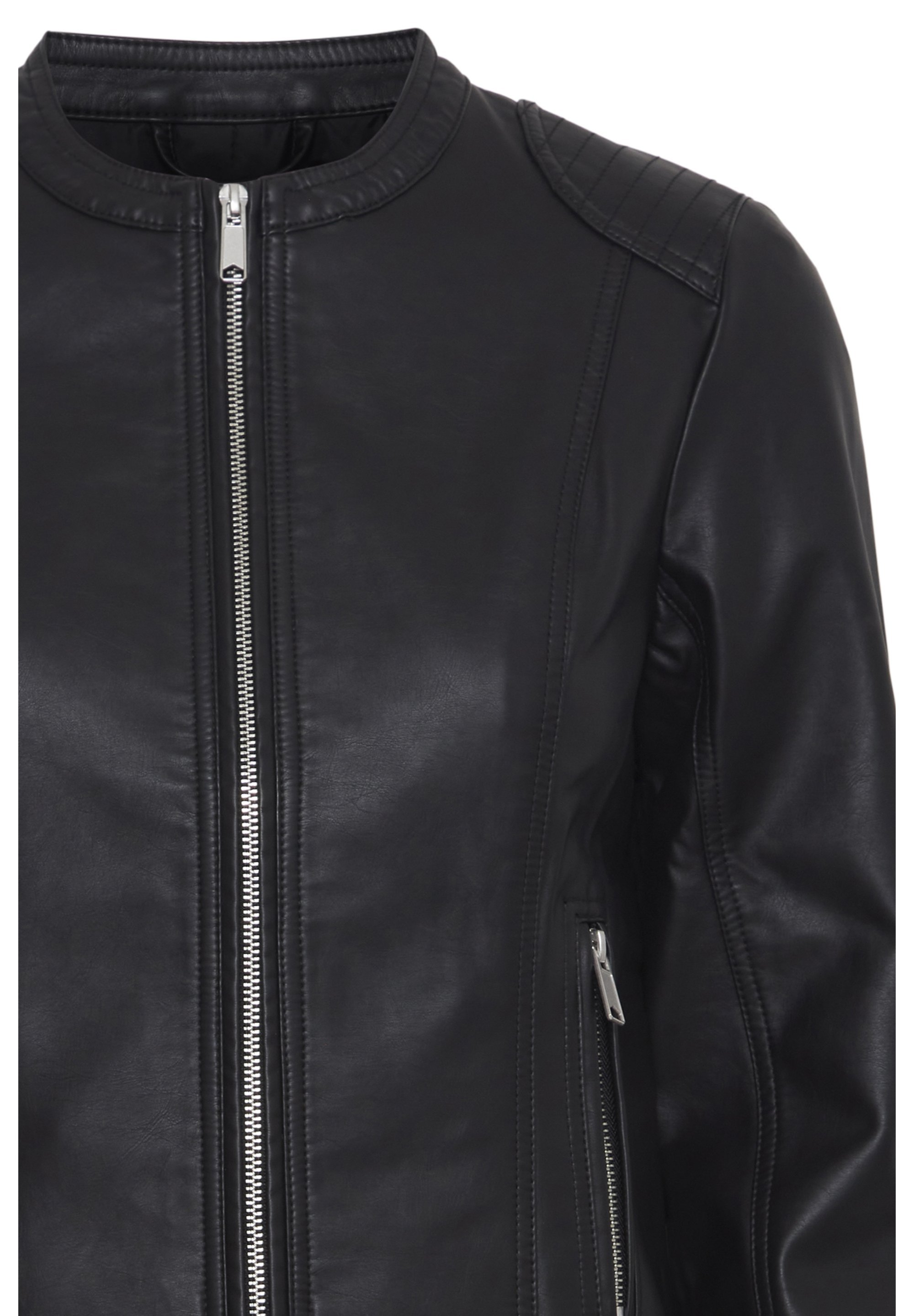 b.young BYACOM - Keinonahkatakki - musta