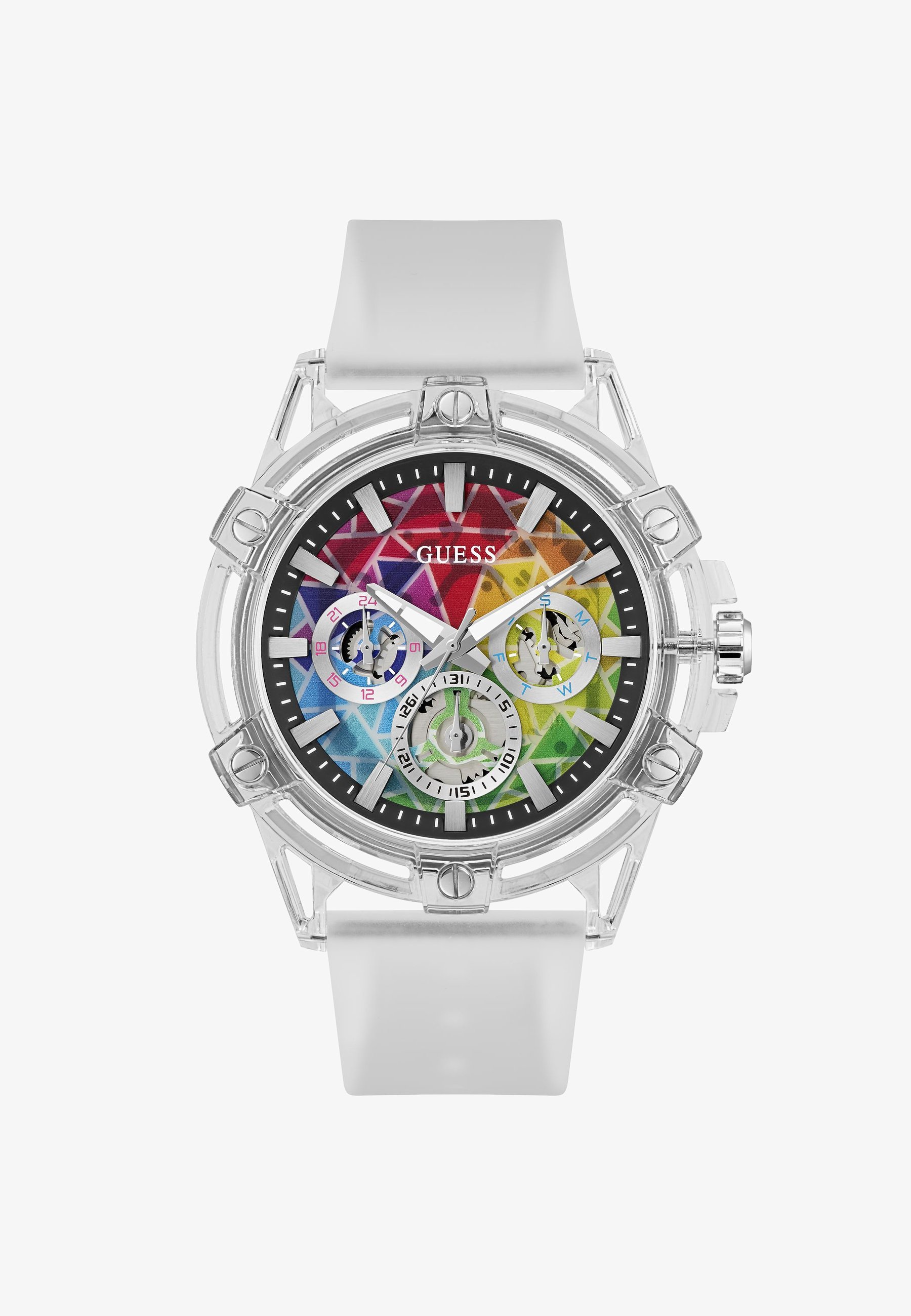 Guess KING - Ceas cronograf - transparent