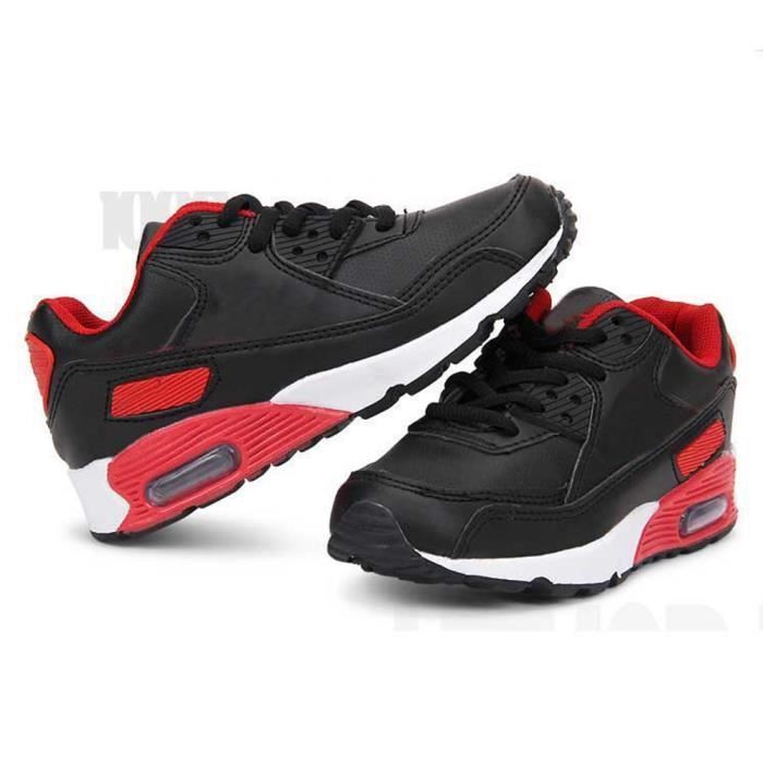 Zapatillas infantiles - MOBIGARLAN - Zapatillas deportivas nuevas - Negro 2 - Con cordones - Sintéticas - XH476AA