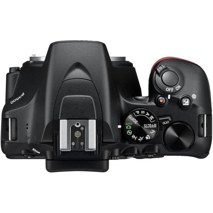 NIKON D3500 - Digitalt speilreflekskamera + AF-P 18-55 mm objektiv - 24,2 megapiksler - 10 spesialeffektalternativer