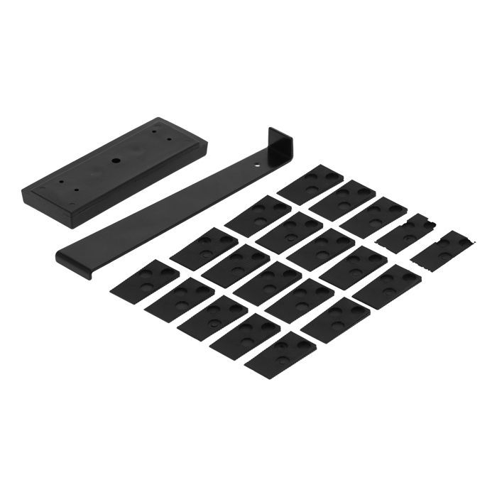 Base inclinable noire réglable pour toupie à bois et rainureuse
