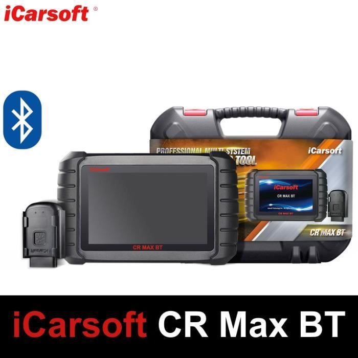 Strumento di diagnostica automobilistica - iCarsoft CR Max BT - Legge i codici di errore per DPF e iniettori - Wireless Bluetooth